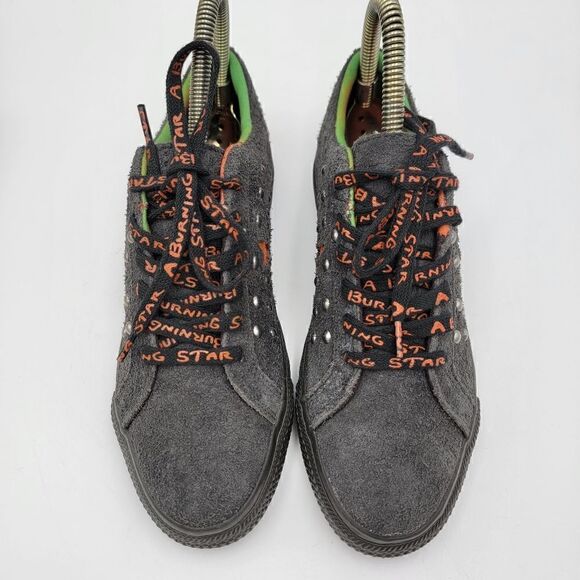 Converse X Come Tees One Star Ox Size 7 Womens Black Orange Shoes Sneakers - Picture 9 of 13